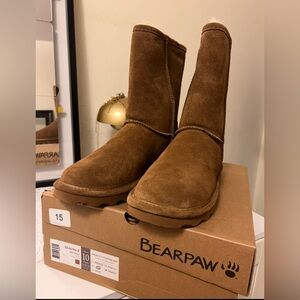 BearPaw Tan Suede Boots